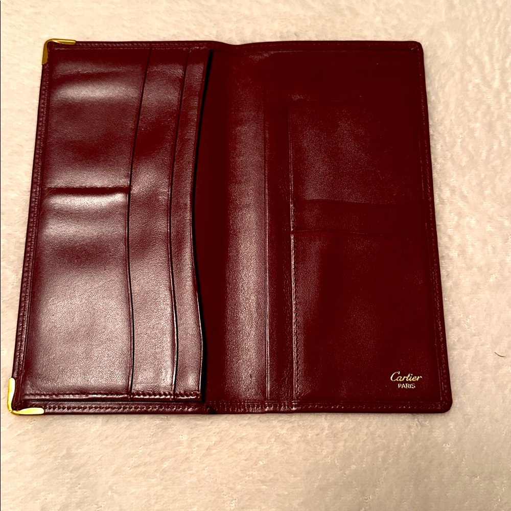 Cartier Leather Wallet with Gold Accents - Picture 2 of 5